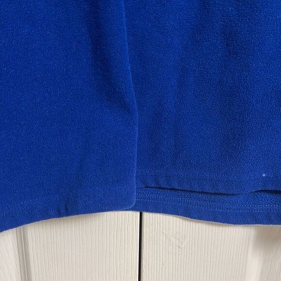 The North Face Men’s Royal Blue Pullover Fleece Light Jacket Size L - Picture 3 of 5